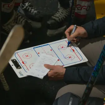 Coach Board Eishockey taktische Besprechung